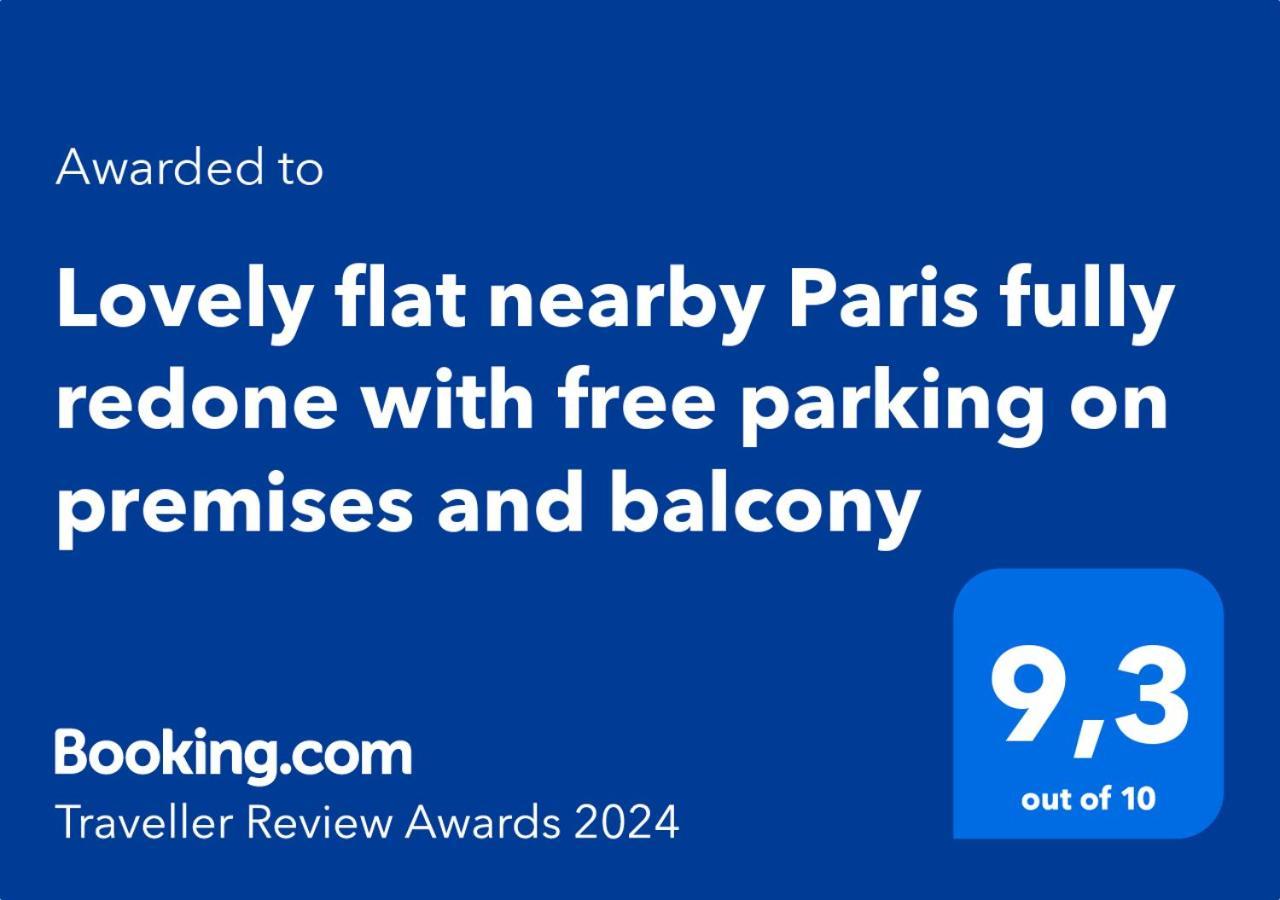 Lovely Flat Nearby Paris Fully Redone With Free Parking On Premises And Balcony Clichy Eksteriør billede